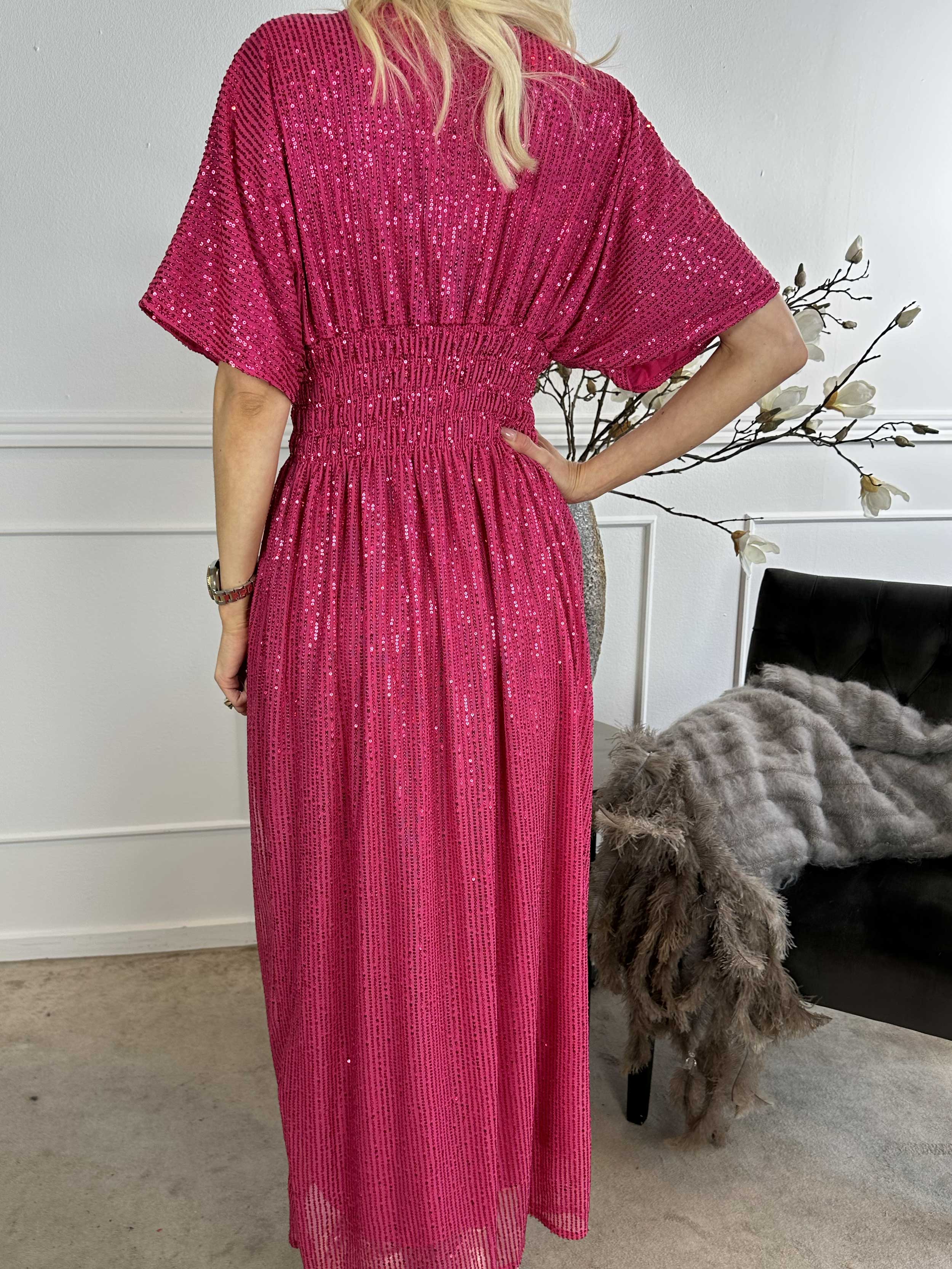 Pams Glitter - Lang smuk kjole med pailletter